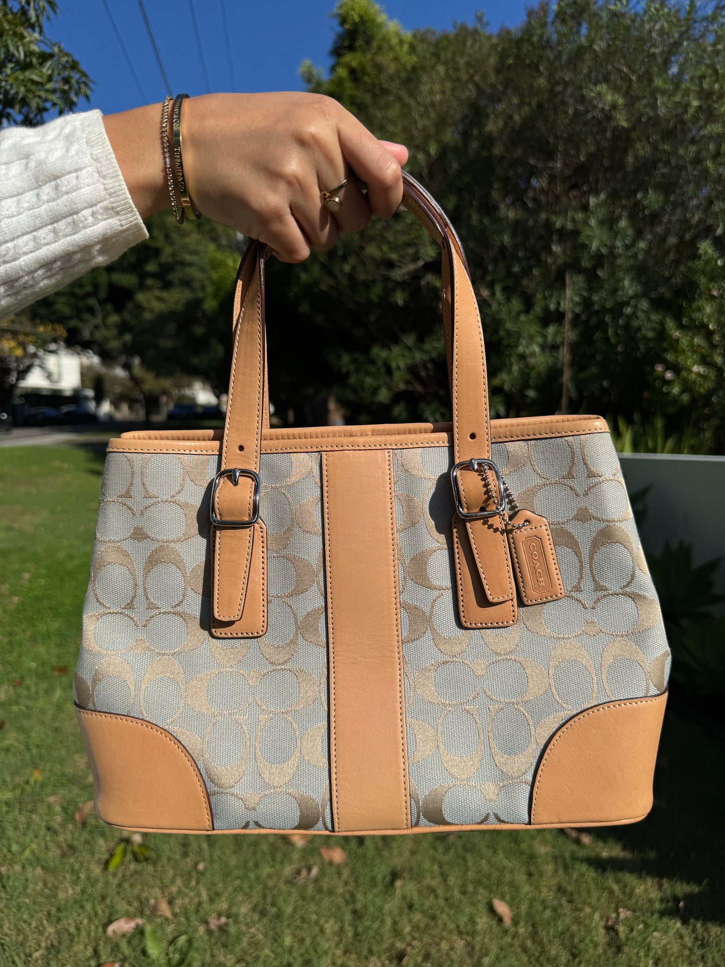 Vintage Coach Signature Tote