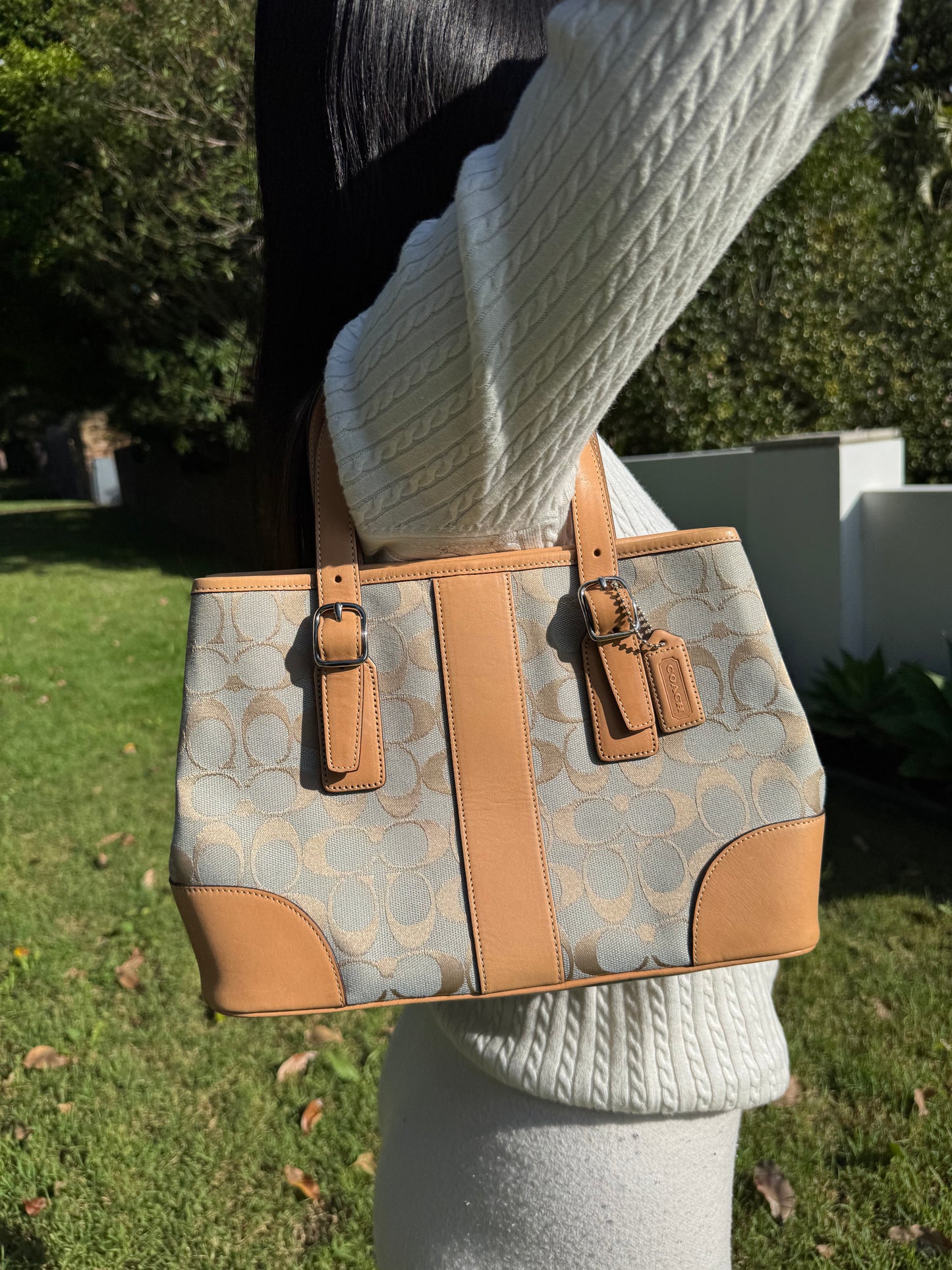 Vintage Coach Signature Tote