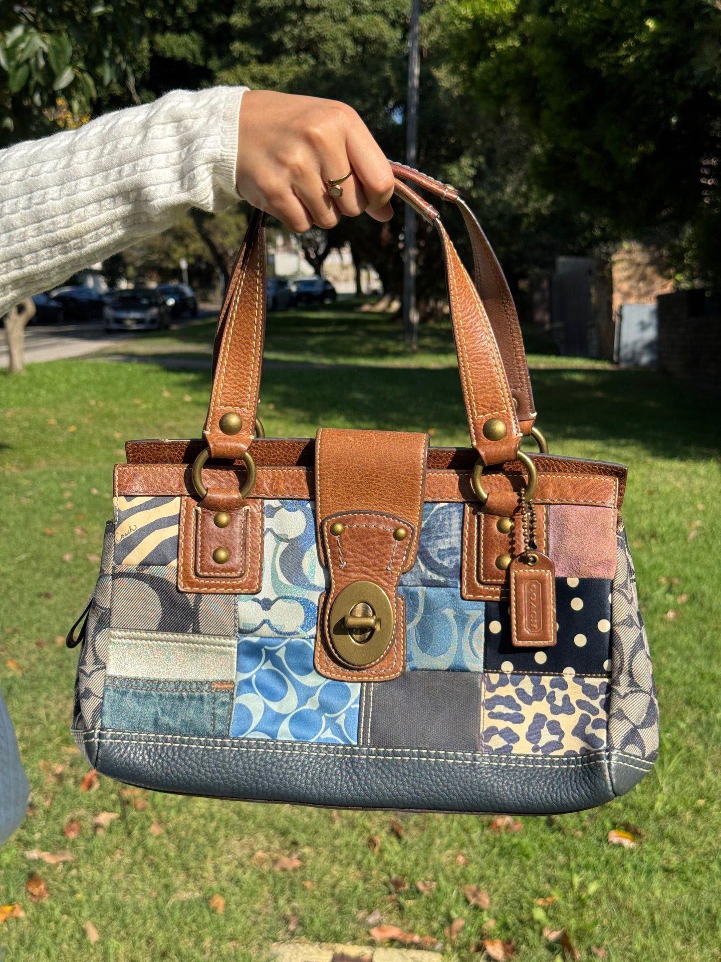 Denim Patchwork Coach Rare