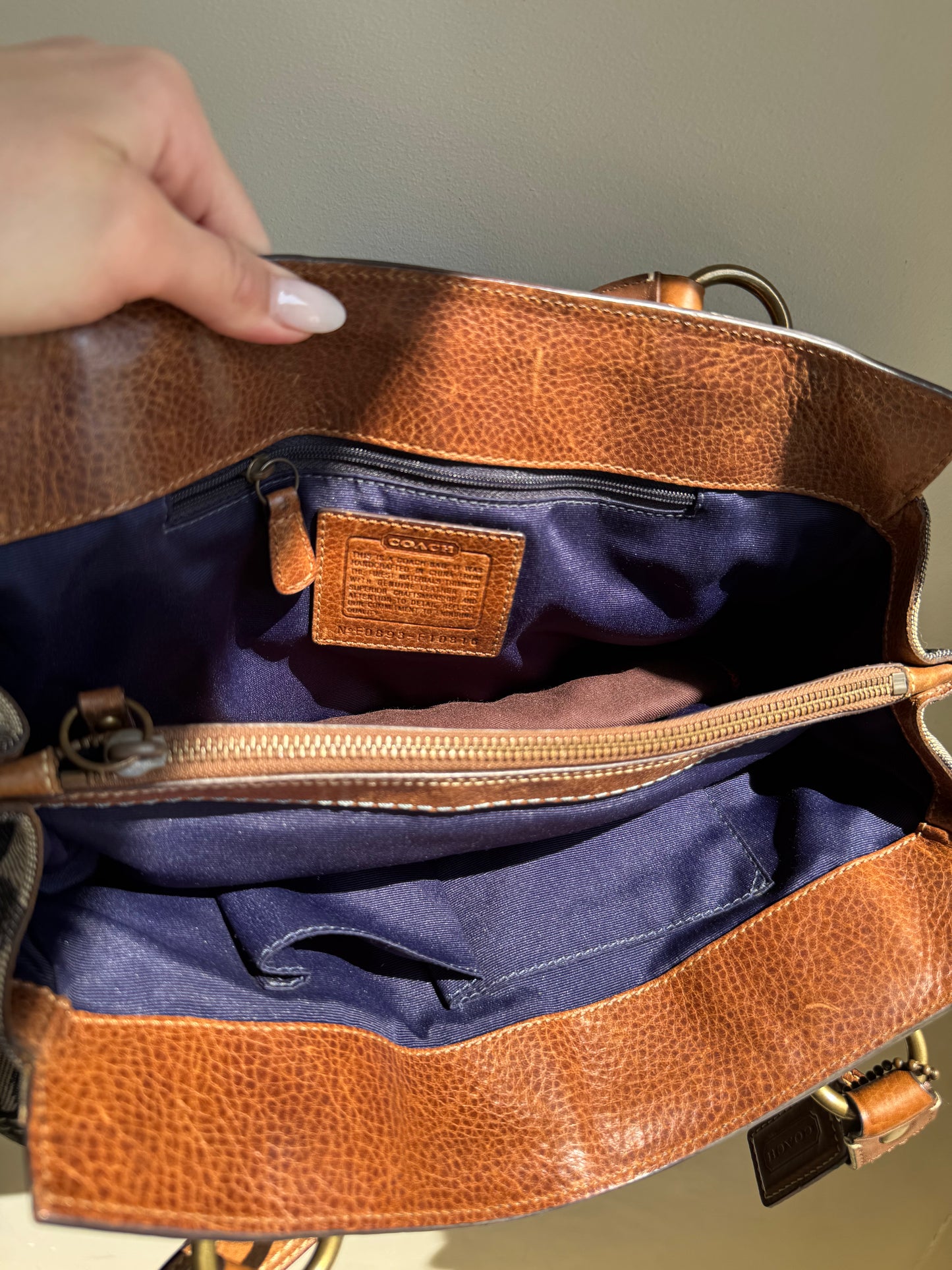 Denim Patchwork Coach Rare