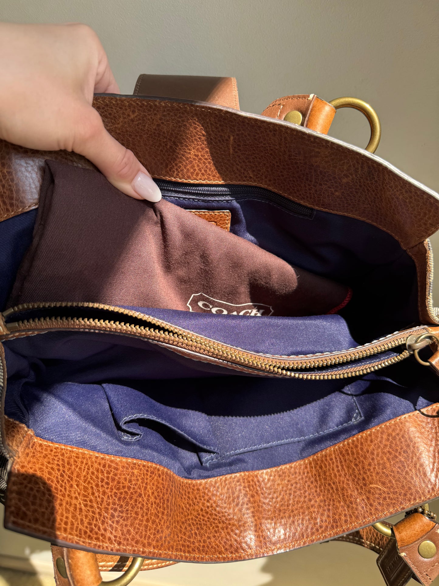 Denim Patchwork Coach Rare